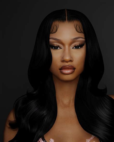 Megan Thee Stallion Claikim Sim Sims Hair The Sims Skin Sims