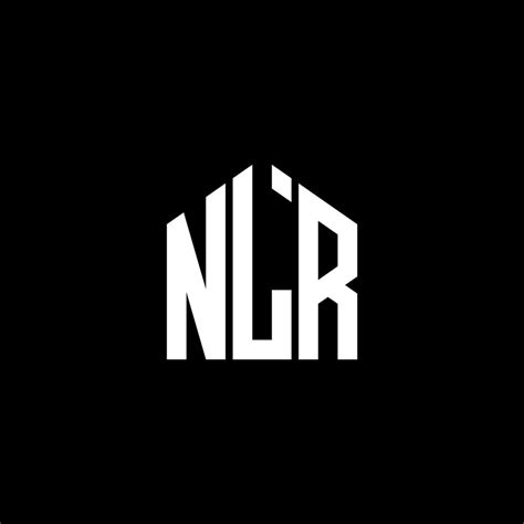 NLR letter logo design on BLACK background. NLR creative initials ...