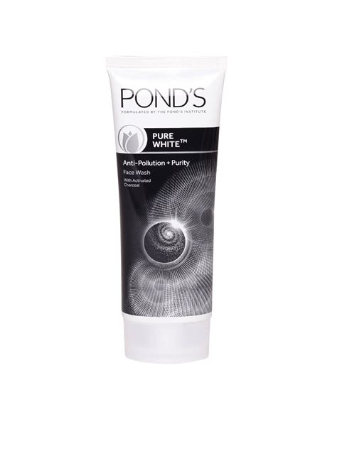 Pond S Pure White Anti Pollution Activated Charcoal Face Wash 100 Gm