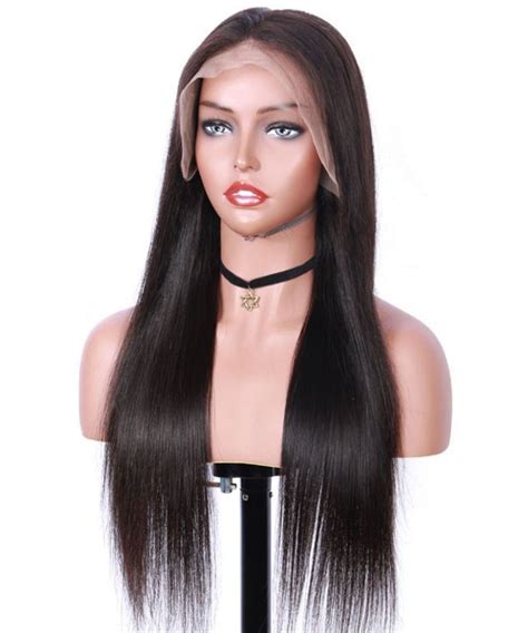 Invisilace Density Transparent Full Lace Human Hair Wigs Straight