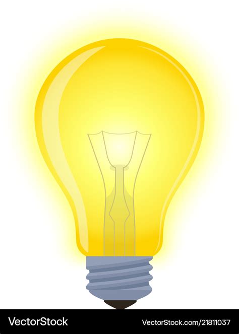 Light bulb - glowing element shining lamp Vector Image