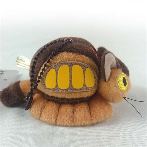 My Neighbor Totoro Cat Bus Plush Keychain Decor For Bag Backpack