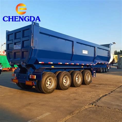 China 4 Axle End Dump Trailer Manufacturers And Factory Price Sinotruck