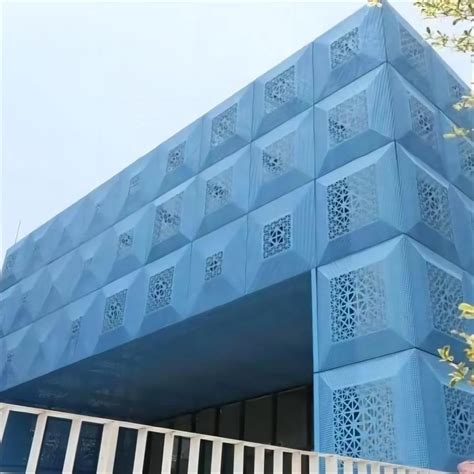 Exterior Pvdf Laser Cut Perforated Curtain Wall Aluminum Veneer Panel