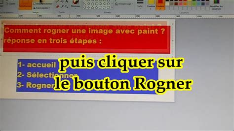 Comment Rogner Une Image Avec Microsoft Paint Youtube