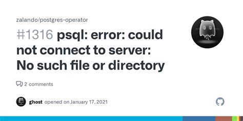 Psql Error Could Not Connect To Server No Such File Or Directory