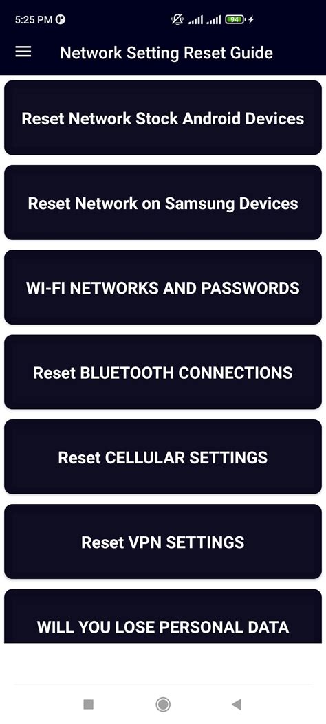 network setting reset guide apk  android
