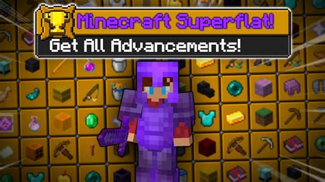 Getting Every Advancement In Minecraft Superflat 28 Youtube