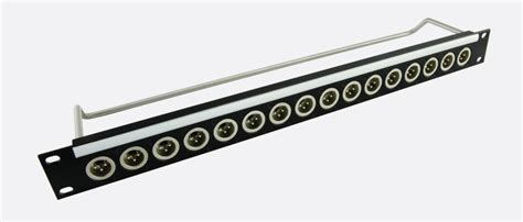 Canford Xlr Termination Panel 1u 1x16 Neutrik Xlrm Black