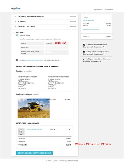 VAT not applied if customer group is set up as No VAT (HT)Issue