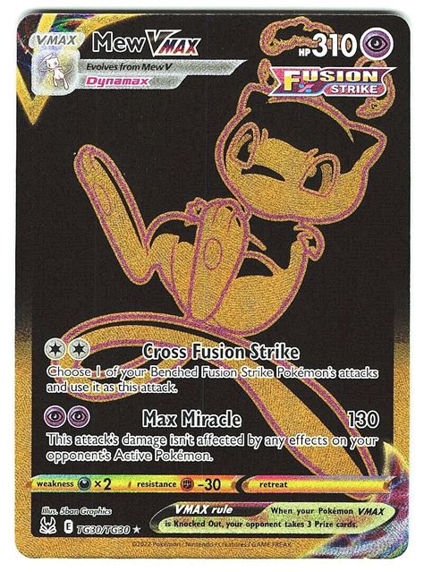 Mavin 2022 Pokemon Tcg Lost Origin Mew Vmax Ultra Rare Tg30 Trainer