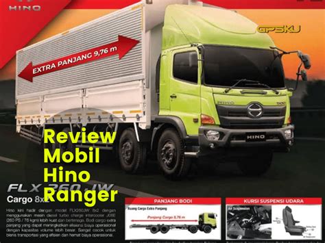 Spesifikasi Mobil Hino Ranger Flx 260 Jw GPSKU Co Id