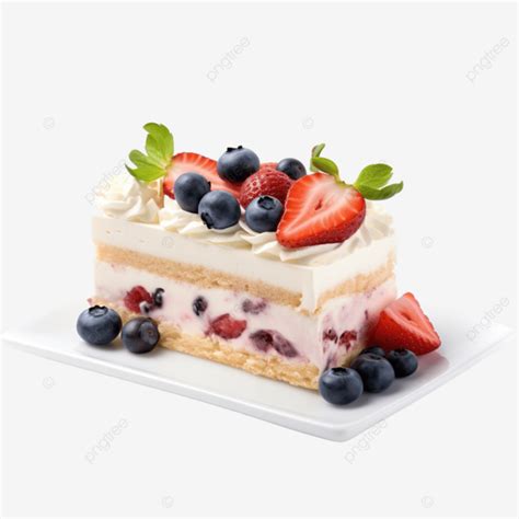 Caja De Postre De Fresa Pastel De Crema Con Ar Ndanos Png Caja De