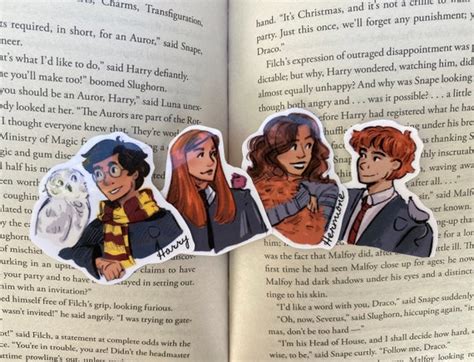 Harry Potter Hermione Ron And Ginny Weasley With Their Pets Etsy