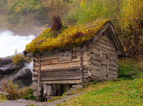 Norwegian House Hytte Hytta Cottage House Stock Image Image Of