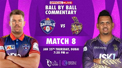 Match 8 Dubai Capitals Vs Abu Dhabi Knight Riders OFFICIAL Ball By