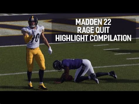 Madden 22 Rage Quit Highlight Compilation Making People Rage Quit In