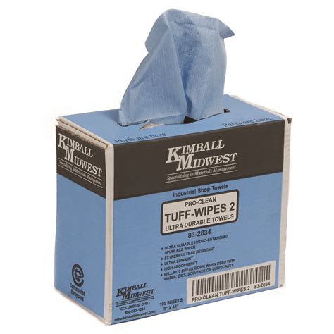 9 X 16 Pro Clean™ Tuff Wipes 2 Pop Up Box Kimball Midwest