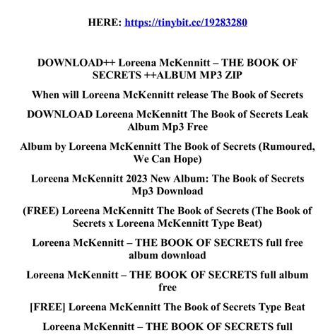 download_loreena_mckennitt_the_book_of_secrets_album_mp3_zip.pdf | DocDroid