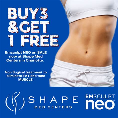 Promo Buy Get Free On Emsculpt Neo Treatment Package Shape Med