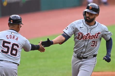 Detroit Tigers Riley Greene Blasts Leadoff Home Run In 2 1 Loss To