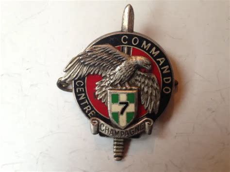 Insigne Militaire France Brevet Cec Commando Champagne Drago Paris