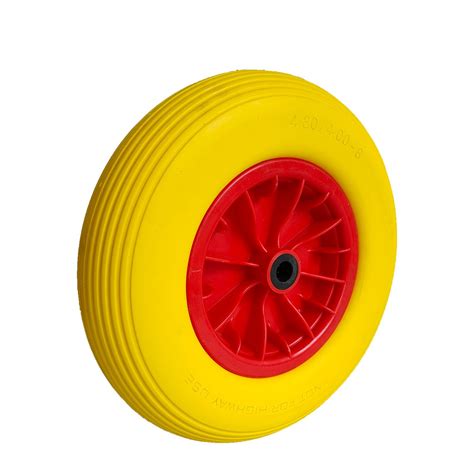 Pu Tires And Wheels Replacement For Wheelbarrows Hand Trucks Garden