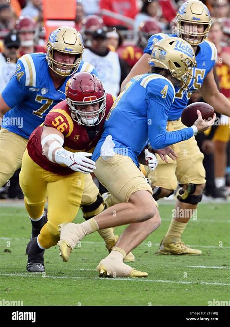 Los Angeles Ca November Usc Trojans Defensive Lineman Elijah