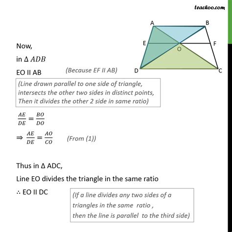 Ex 6.2, 10 - Diagonals of quadrilateral ABCD intersect each