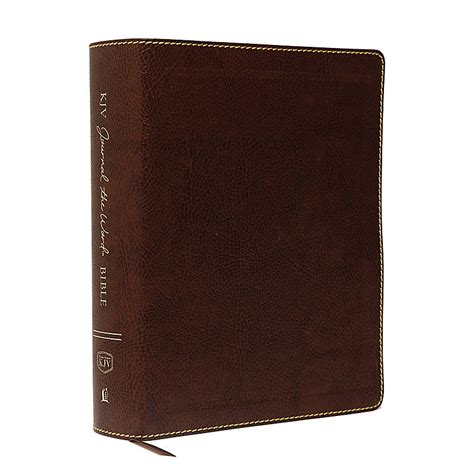 Kjv Journal The Word Bible Large Print Bonded Leather Brown Red