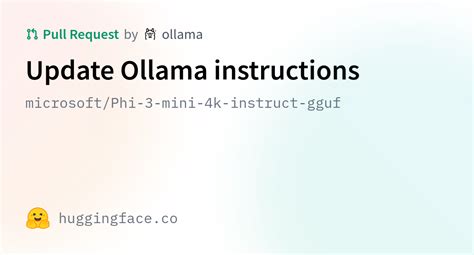 Microsoft Phi 3 Mini 4k Instruct Gguf Update Ollama Instructions