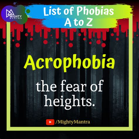 Phobia: Acrophobia