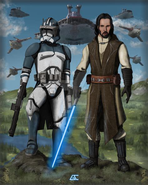 Star Wars Clone Commander And Jedi General By Gc Conceptart On