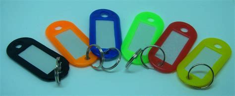 6 Ea Color Coded Key Rings 2 14l X 1 W Easily Identify Personal Keys New Ebay