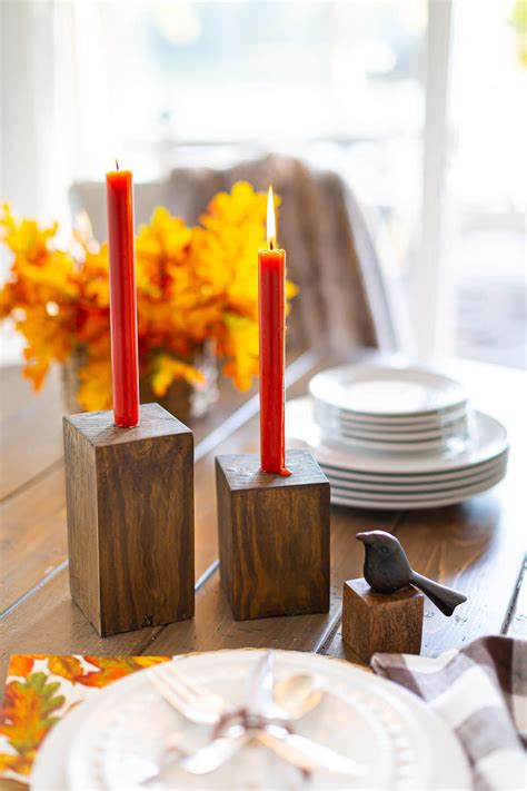 DIY Wooden Candle Holders: The Easiest Project Ever - In My Own Style