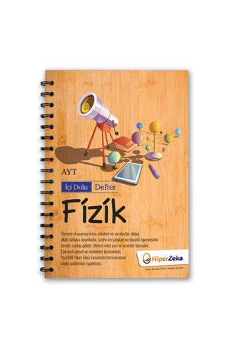 İçi Dolu Defter YKS AYT Fizik Hiper Zeka TYT AYT LGS Ortaokul Lise