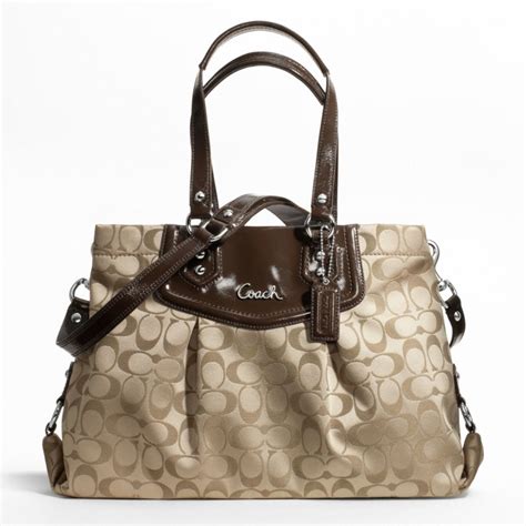 Coach Handbag Ashley Signature Carryall Bag C804