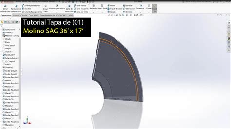 Build3design Dibujo De Tapa Molino Sag Solidworks Youtube