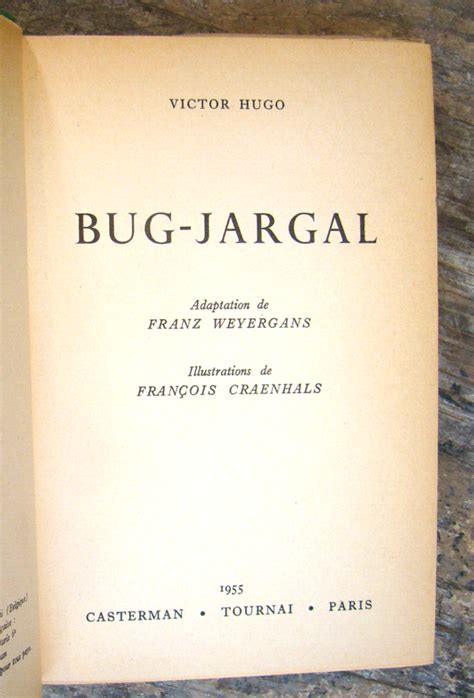 Bug Jargal 1955 HC Victor Hugo Rameau Vert Haiti Revolution French