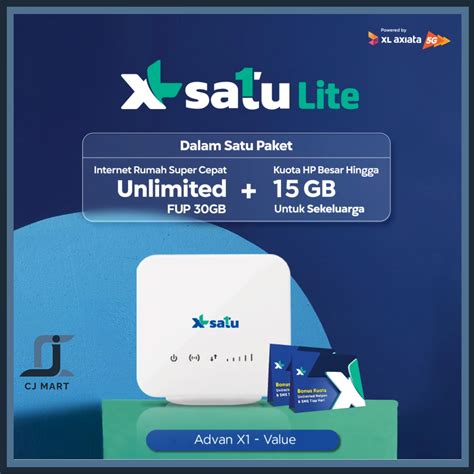 Advan X Xl Satu Lite Value User Internet Rumah Unlimited Kuota Gb