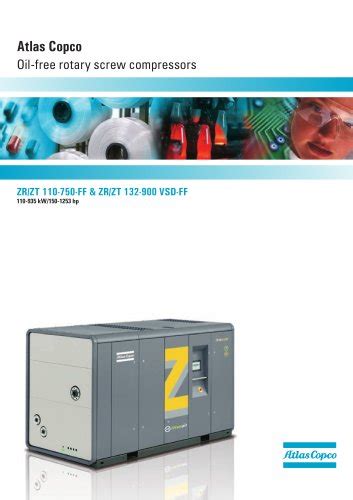 Atlas Copco Stationary Air Compressors Zr Zt 55 Parts Manual