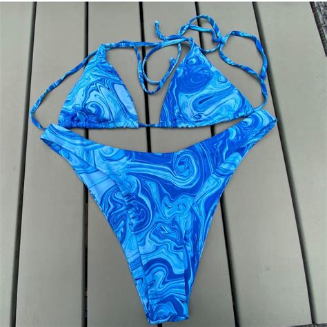 Läcker triangel bikini med brazilian bikini cut Köp på Tradera