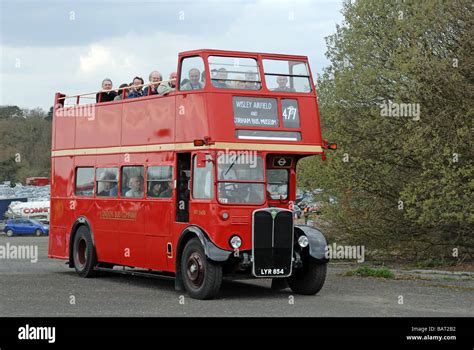 Three Quarter Side View Of Lyr 854 Rt 3435 A London Bus Company Rt Open