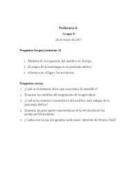 Examen Prehistoria Ii Ex Menes De Prehistoria Docsity