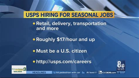 Usps Hiring Seasonal Employees For Holidays Youtube