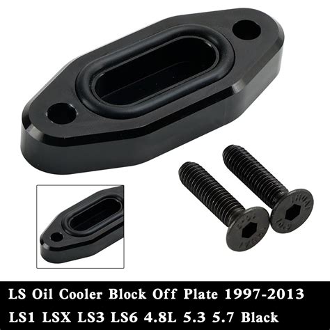 Ls Oil Cooler Block Off Plate For 97 23 Gm Ls Series Lsx Ls1 Ls2 Ls3 Ls6 Lq4 V8 Ebay