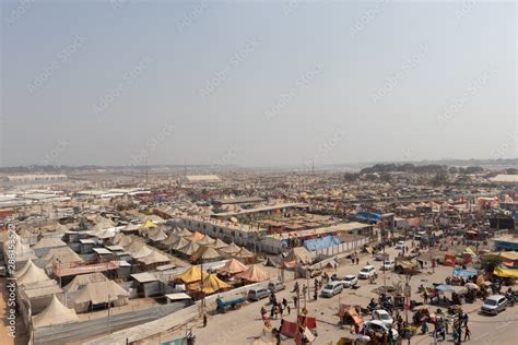 kumbh mela aroma and ganga rivier view Stock Photo | Adobe Stock