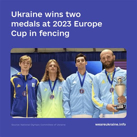 Ukraine wins two medals at 2023 Europe Cup in fencing - We Are Ukraine