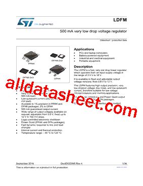 Ldfm Dt Tr Datasheet Pdf Stmicroelectronics