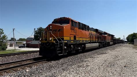 BNSF 7163 W Nice K5H Leads Loaded Rock Train UCAKKCM On 8 20 23 YouTube